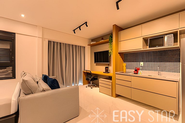 Easy Star - Belo studio perto do Shop. Eldorado em Pinheiros