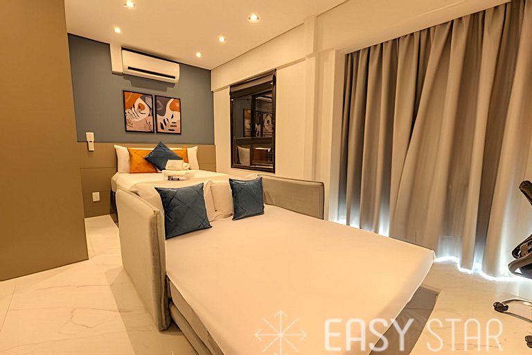 Easy Star - Belo studio perto do Shop. Eldorado em Pinheiros