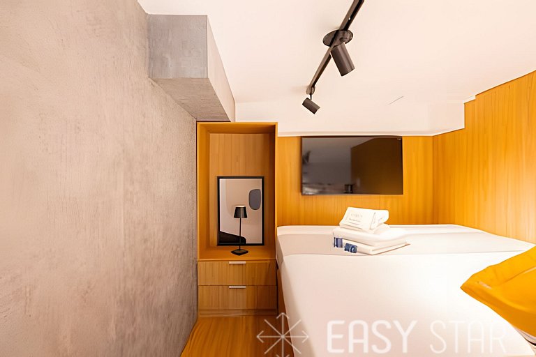 Easy Star - Belo studio com mezanino no Brooklin! - VC01I