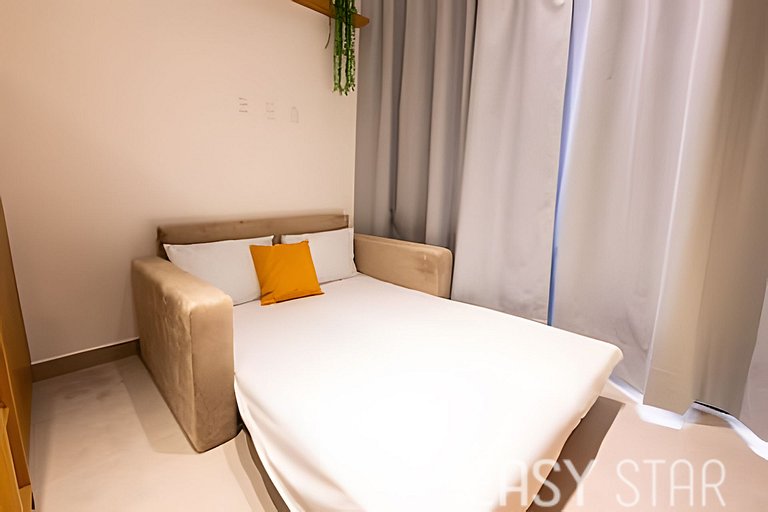 Easy Star - Belo studio com mezanino no Brooklin! - VC01I