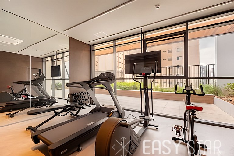 Easy Star - Belo studio com mezanino no Brooklin! - VC01I
