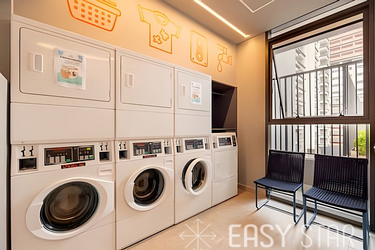 Easy Star - Belo studio com mezanino no Brooklin! - VC01I