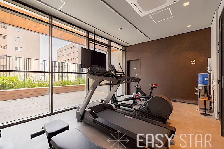 Easy Star - Belo studio com mezanino no Brooklin! - VC01I