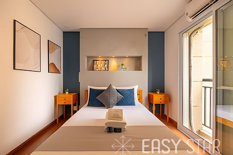 Easy Star - Charmoso apto C/vaga no Jardim Paulista - VJ01I