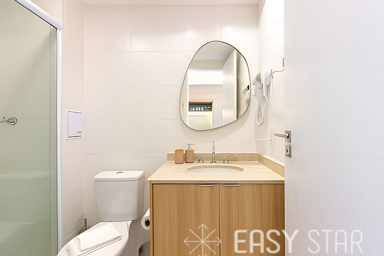 Easy Star - Adorável studio com mezanino no Brooklin - VX01I