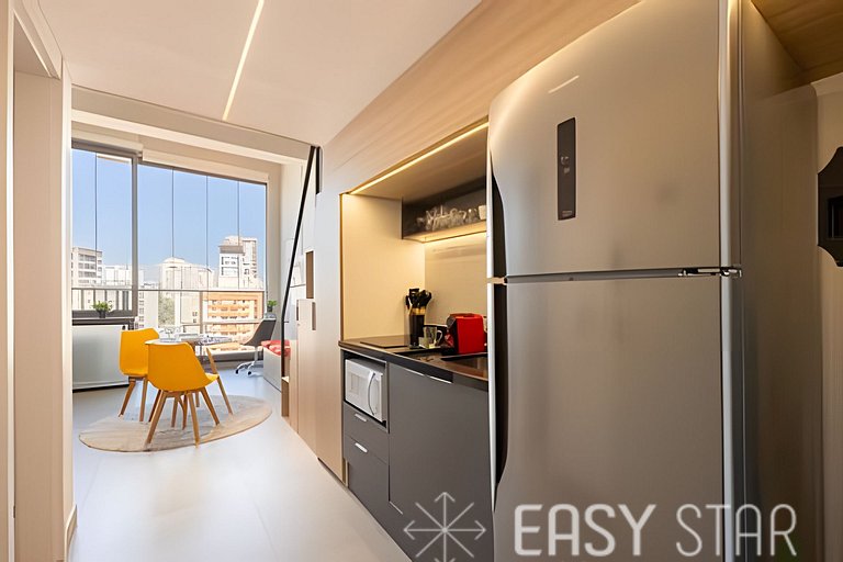 Easy Star - Adorável studio com mezanino no Brooklin - VX01I