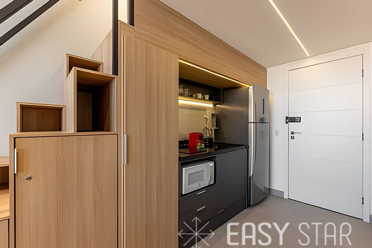 Easy Star - Adorável studio com mezanino no Brooklin - VX01I