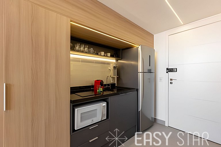 Easy Star - Adorável studio com mezanino no Brooklin - VX01I