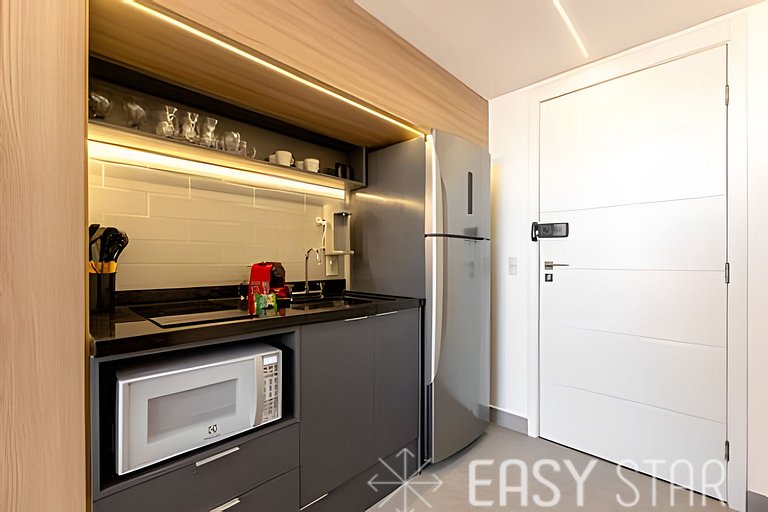 Easy Star - Adorável studio com mezanino no Brooklin - VX01I