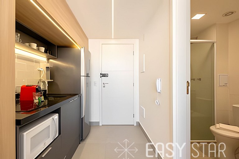 Easy Star - Adorável studio com mezanino no Brooklin - VX01I