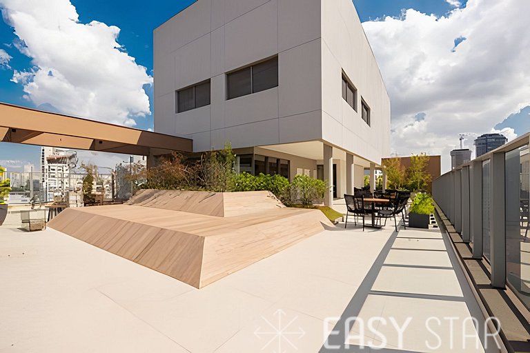 Easy Star - Adorável studio com mezanino no Brooklin - VX01I