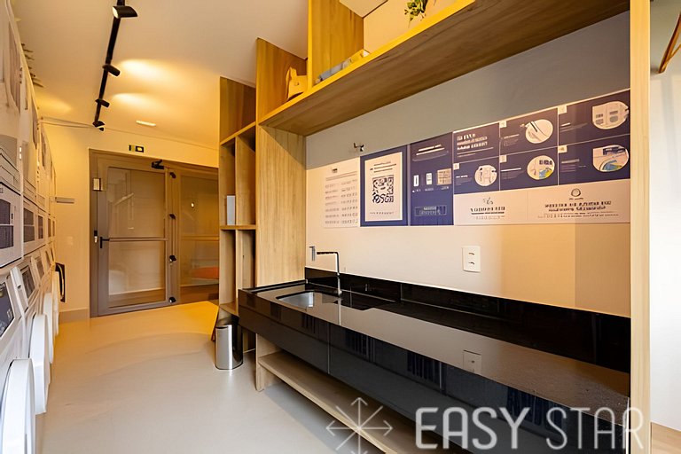 Easy Star - Adorável studio com mezanino no Brooklin - VX01I