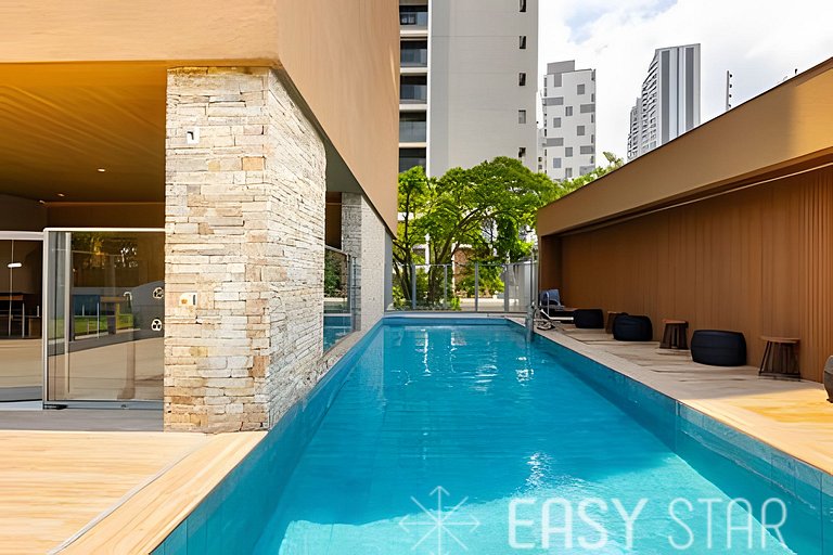 Easy Star - Adorável studio com mezanino no Brooklin - VX01I