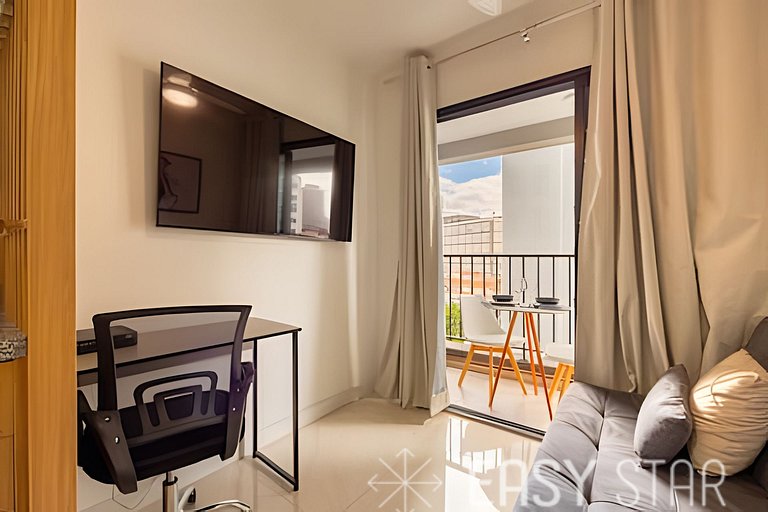 Easy Star - Aconchegante apartamento em Pinheiros - VY01I