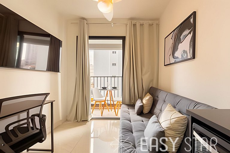 Easy Star - Aconchegante apartamento em Pinheiros - VY01I
