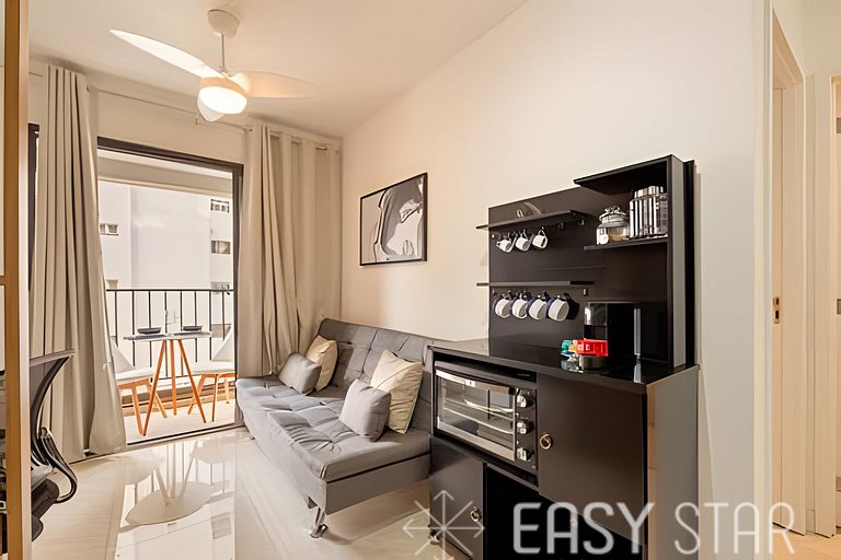 Easy Star - Aconchegante apartamento em Pinheiros - VY01I