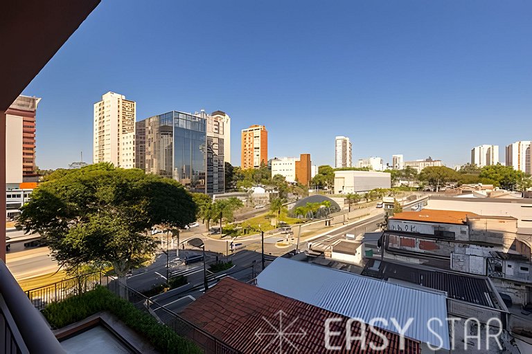 Hermoso Estudio cerca de la Estación Borba Gato