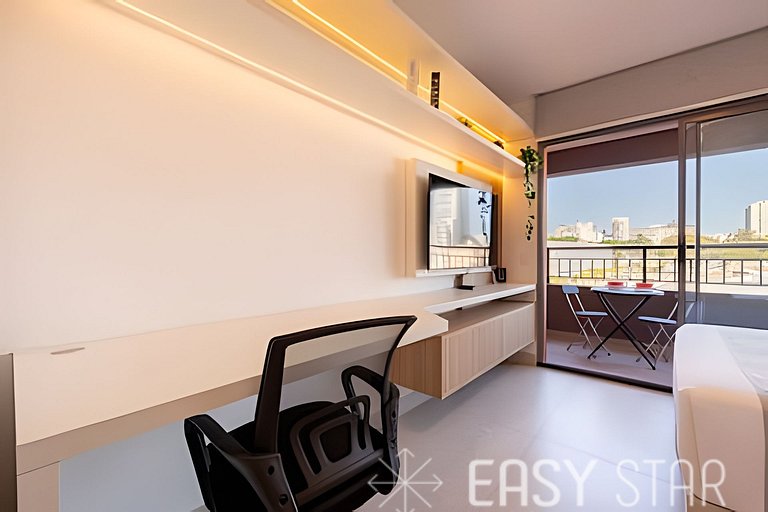 Hermoso Estudio cerca de la Estación Borba Gato