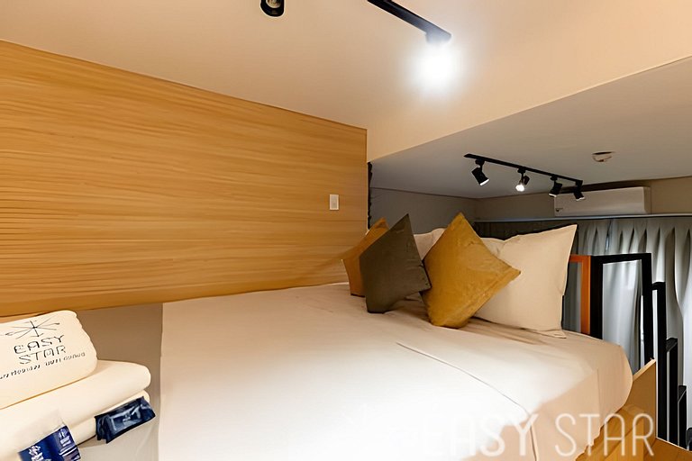 Aconchegante studio com mezanino no Brooklin