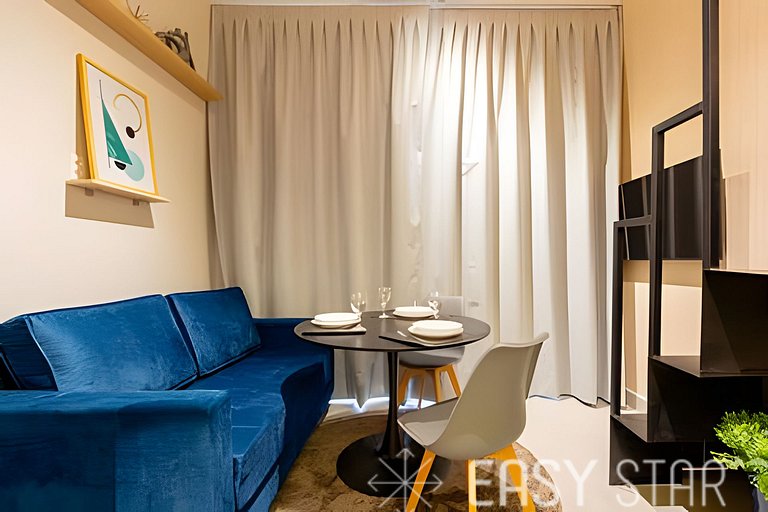 Aconchegante studio com mezanino no Brooklin