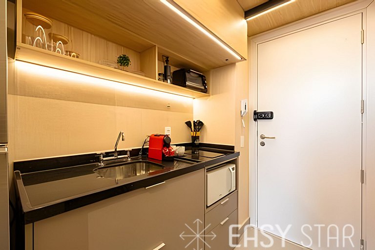 Aconchegante studio com mezanino no Brooklin