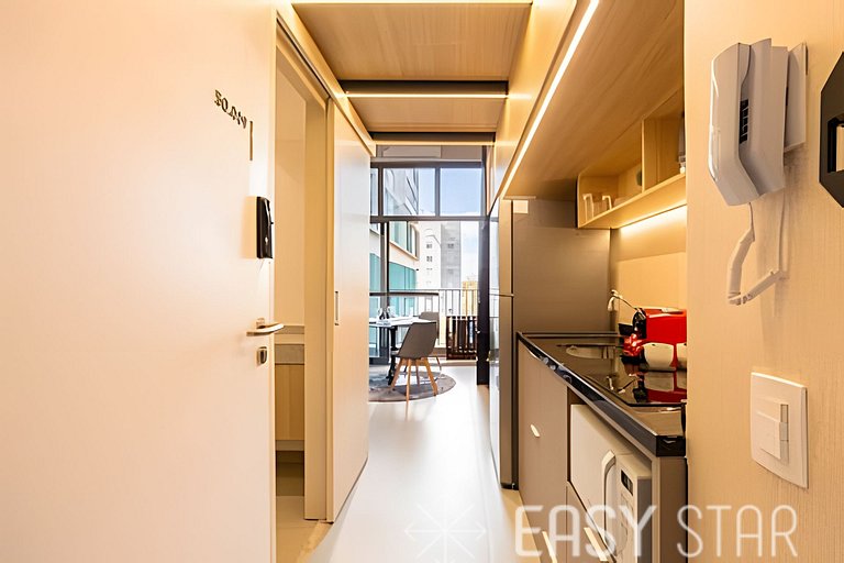 Aconchegante studio com mezanino no Brooklin