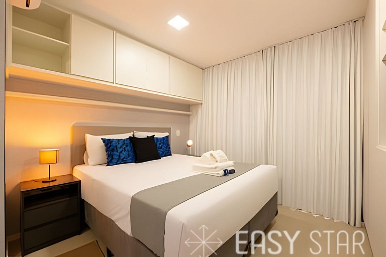 Aconchegante studio c/ cama Queen no Brooklin