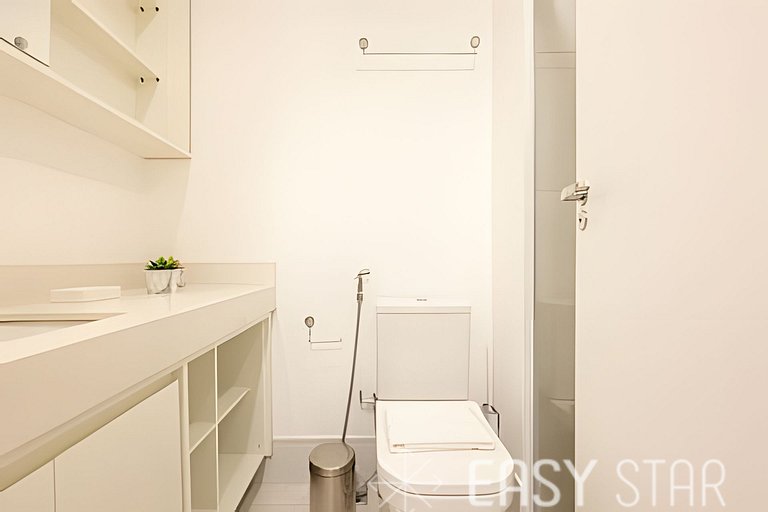 Aconchegante studio c/ cama Queen no Brooklin