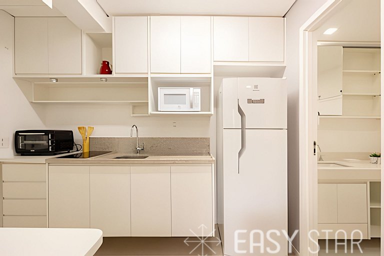 Aconchegante studio c/ cama Queen no Brooklin