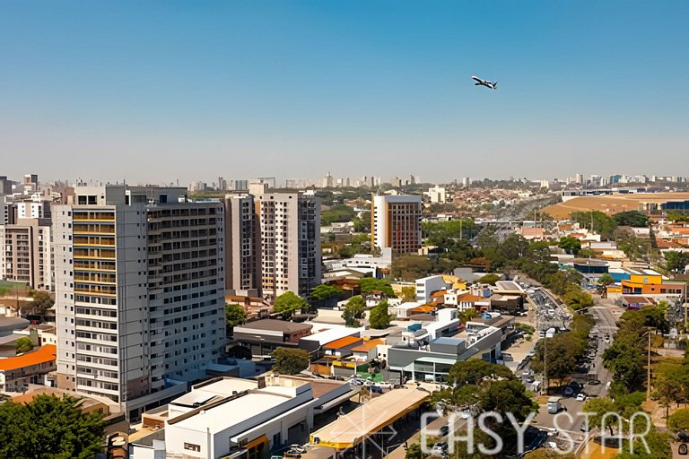 Belo apto com 2 quartos  próximo ao Aero. CGH