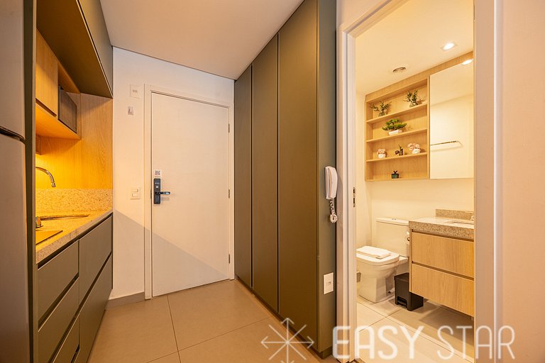 Easy Star - Studio charmoso com piscina no Brooklin! - BQ01I