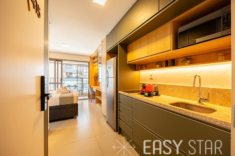 Easy Star - Studio charmoso com piscina no Brooklin! - BQ01I