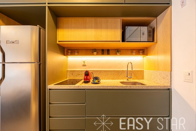 Easy Star - Studio charmoso com piscina no Brooklin! - BQ01I