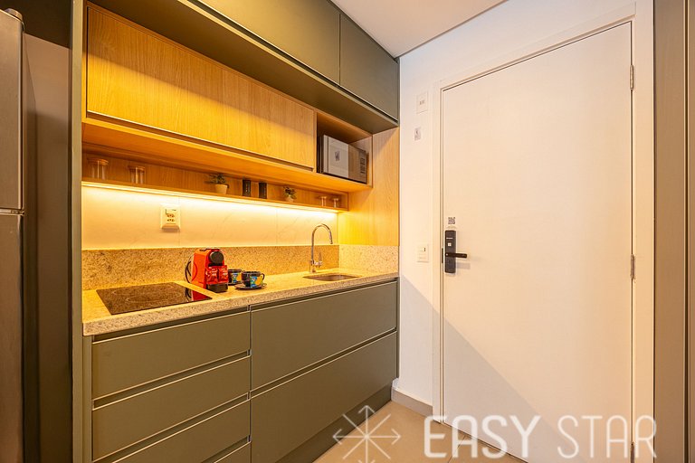 Easy Star - Studio charmoso com piscina no Brooklin! - BQ01I
