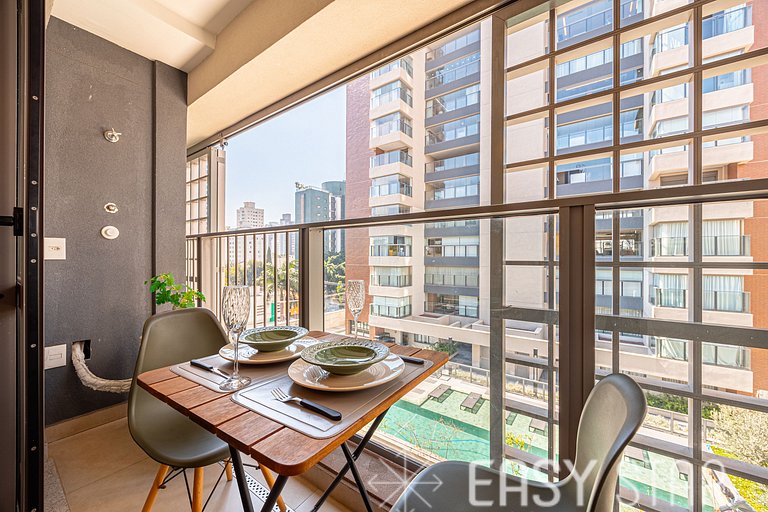 Easy Star - Studio charmoso com piscina no Brooklin! - BQ01I