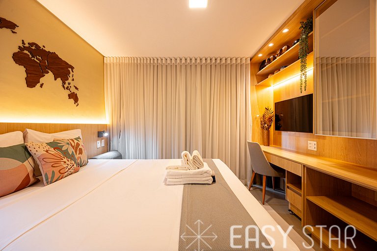 Easy Star - Studio charmoso com piscina no Brooklin! - BQ01I