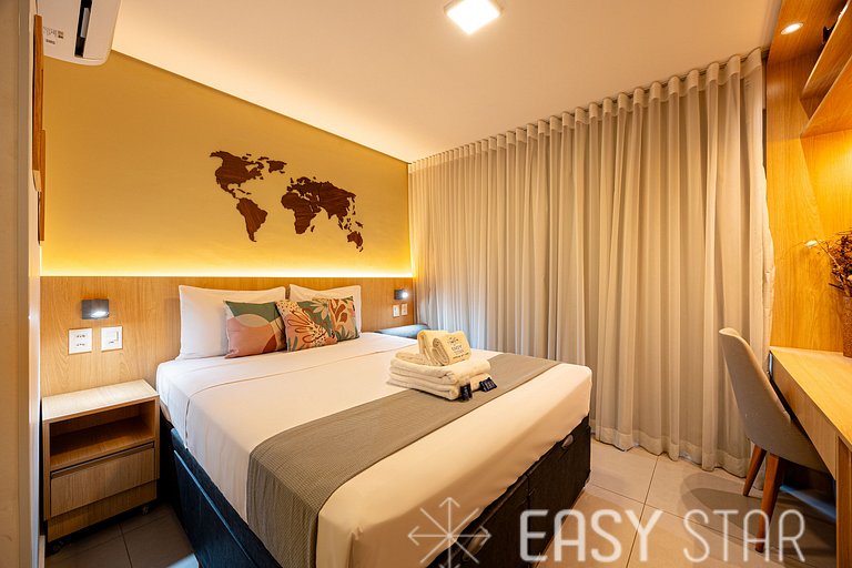Easy Star - Studio charmoso com piscina no Brooklin! - BQ01I