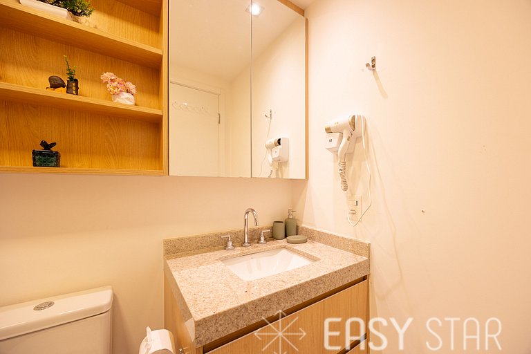 Easy Star - Studio charmoso com piscina no Brooklin! - BQ01I