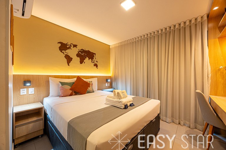 Easy Star - Studio charmoso com piscina no Brooklin! - BQ01I