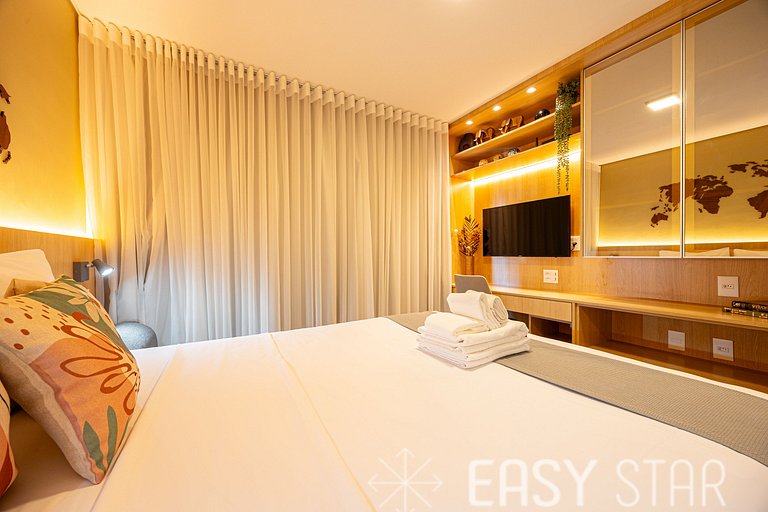 Easy Star - Studio charmoso com piscina no Brooklin! - BQ01I