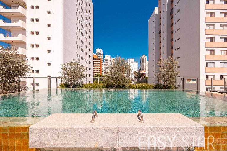 Easy Star - Studio charmoso com piscina no Brooklin! - BQ01I