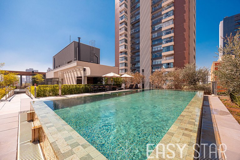 Easy Star - Studio charmoso com piscina no Brooklin! - BQ01I