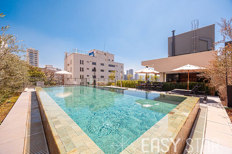 Easy Star - Studio charmoso com piscina no Brooklin! - BQ01I
