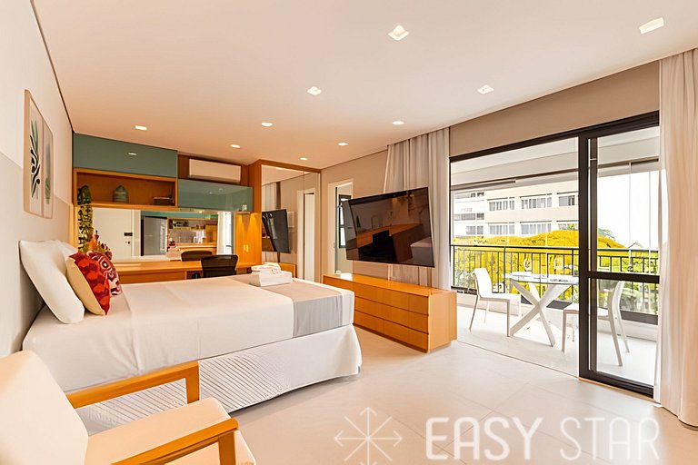 Lindo studio c/ vaga no coração do Campo Belo