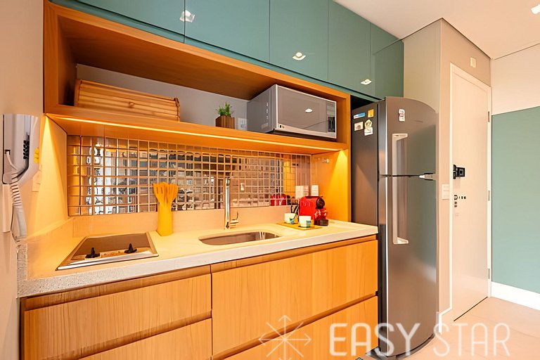 Lindo studio c/ vaga no coração do Campo Belo