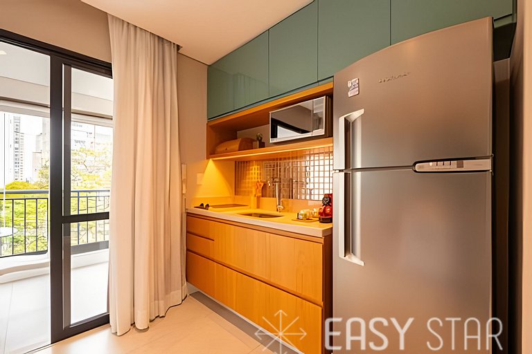 Lindo studio c/ vaga no coração do Campo Belo