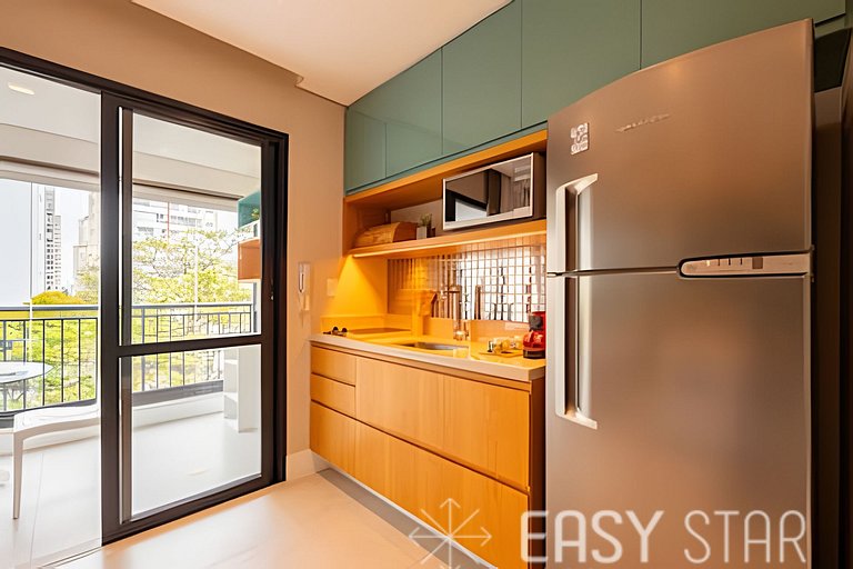 Lindo studio c/ vaga no coração do Campo Belo