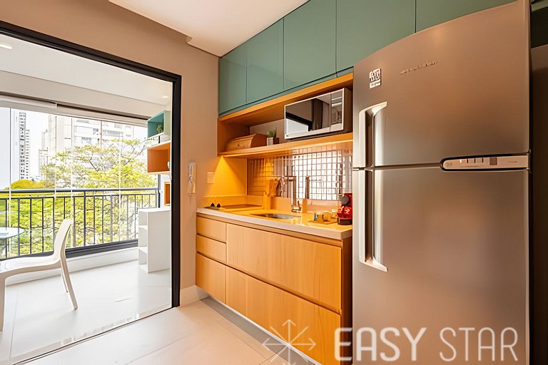 Lindo studio c/ vaga no coração do Campo Belo