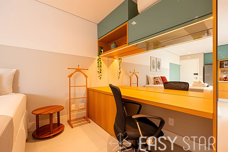 Lindo studio c/ vaga no coração do Campo Belo