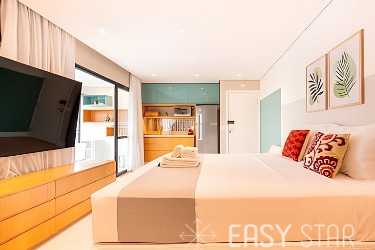 Lindo studio c/ vaga no coração do Campo Belo